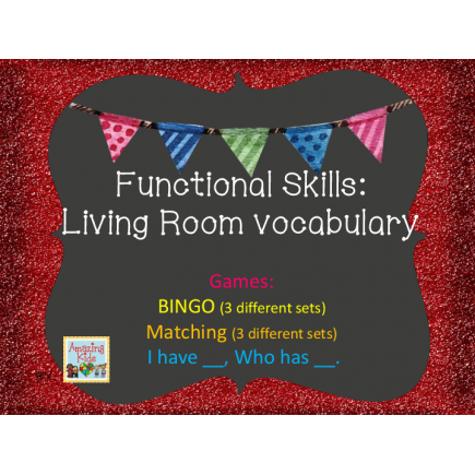 Functional Skills: Living Room Vocabulary Games